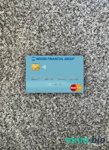 South Korea Woori Financial Group wygląd zdjęcia mastercard skan PSD + zdjęcie